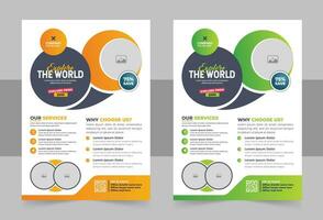 travel flyer design template, tour flyer, Modern Travel Flyer Template Design for travel agency vector