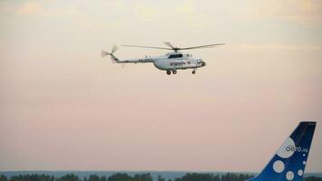 KAZAN, RUSSIAN FEDERATION JENE 17, 2019 - Helicopter Mil Mi 8MTV 1 RA 25577 Tatarstan video