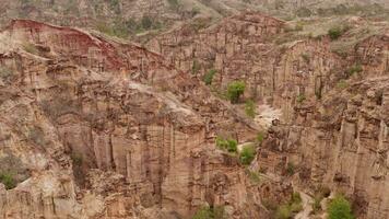 strömmande erosion landform i Yunnan, Kina. video