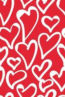 Hearts And Love Seamless Pattern vector