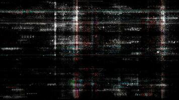 grunge Preto e branco ruído textura animação abstrato fundo video
