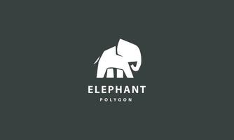 Stand elephant with roaring logo design inspiration vector