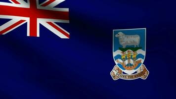 Falkland Islands flag video