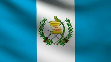 Flag of Guatemala waving video