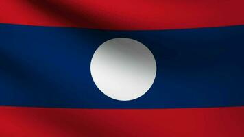 alt Laos Flagge winken video