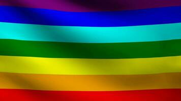 The rainbow flag, pride flag, LGBT pride flag or gay pride flag video