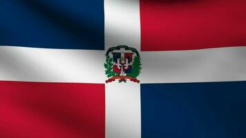 Dominikanska republikan flagga video