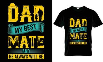 Happy Father's Day motivational Funny quotes typography Gift Dad t-shirt design and vector graphic template EPS File.