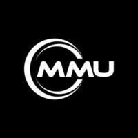 mmu logo diseño, inspiración para un único identidad. moderno elegancia y creativo diseño. filigrana tu éxito con el sorprendentes esta logo. vector