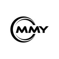 Mmmy logo diseño, inspiración para un único identidad. moderno elegancia y creativo diseño. filigrana tu éxito con el sorprendentes esta logo. vector