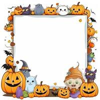 Cute and colorful Whimsical colorful Halloween high quality ai generated image photo