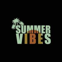 summer vibes t-shirt vector design