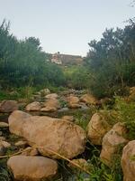 Landscape of a valley in the countryside photo