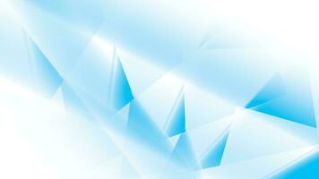 Abstract geometric white and blue color background with triangle shape. Vector illustration.