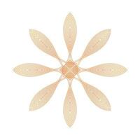 flower petal ornament vector