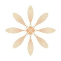 flower petal ornament vector