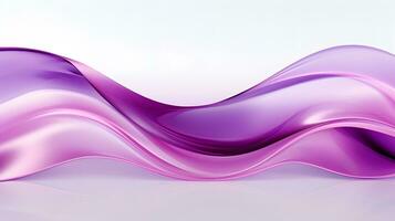 Abstract purple wavy on white background photo