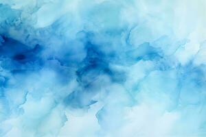 Blue watercolor background for abstract designs photo