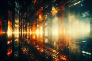 Abstract background with light leaks featuring a film strip texture photo