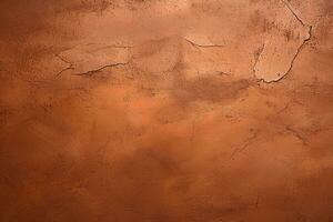 Dirty and weathered brown concrete wall background texture. ai generated photo