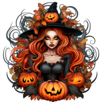 Helloween sublimation clip art, Ai Generated png