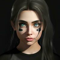 A female gaming character photo