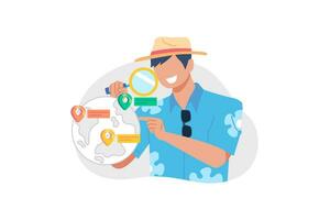 Finding Destination Illustration vector