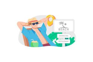 Relaxing Vector Illlustration