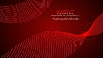 Abstract smooth waves on a background. Design element. Vector illustration.