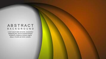 Vector background curve paper layers with space for text and message background design