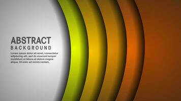 Vector background curve paper layers with space for text and message background design