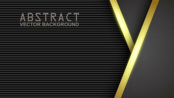 Abstract background overlapping gold line decoration layers with copy space for text. luxury style. Vector illustration