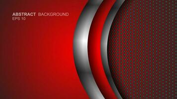 abstract business banner background design with red curves vector