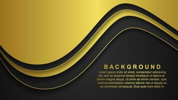 Vector background curve paper layers with space for text and message background design