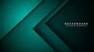 Overlapping turquoise green background vector layer for background design