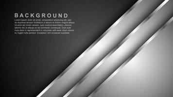 Abstract white overlapping layers background combination with silver textured lines decoration. Luxury and premium concept vector design template for using modern cover elements, banners, cards