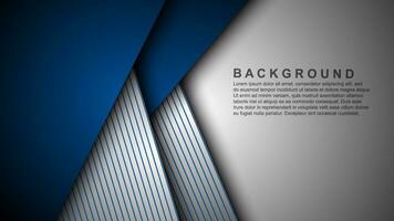 Blue background vector layer overlapping on dark space for background design