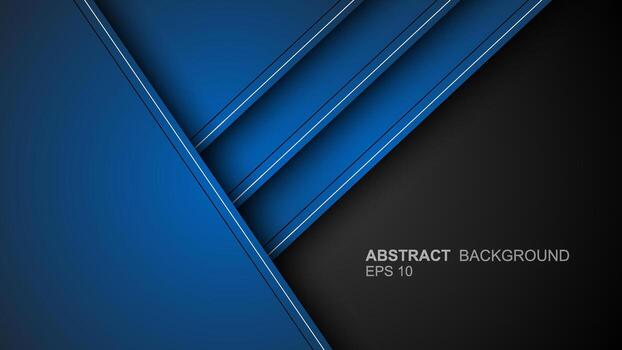 Blue background vector layer overlapping on dark space for background design