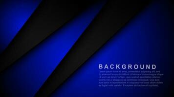 Turquoise green and blue background vector layers overlapping on dark space for background design