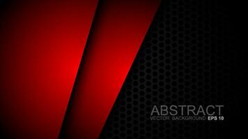 Red background vector layer overlapping on dark space for background design