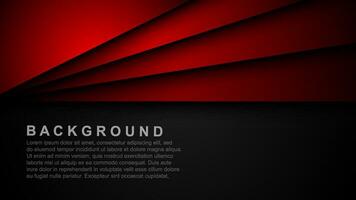 Red background vector layer overlapping on dark space for background design