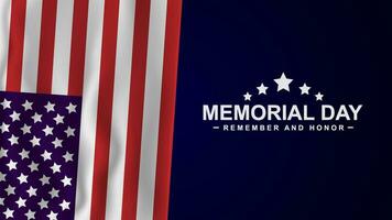 Memorial Day Background Text Design. Respect All Who Serve. Vector illustration.