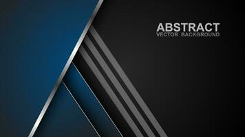 The blue overlap layer with the silver outline layer. for the background design vector