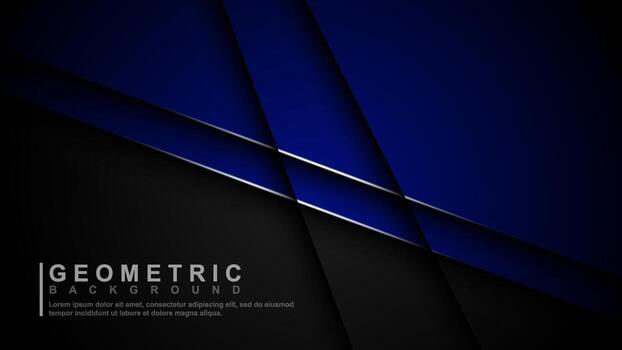 The blue overlap layer with the silver outline layer. for the background design vector