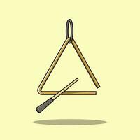 The Illustration of Gold Triangle vector