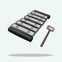 The Illustration of Xylophone vector