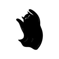 negro fantasma gatos vector