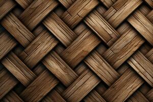 wooden mesh fence background and texture, AI Generated photo