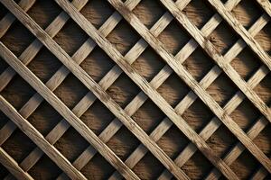 wooden mesh fence background and texture, AI Generated photo