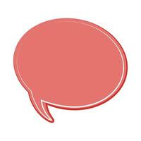 Speech  bubble  icon. Flat  design. Isolated white background vector